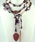 Sharyn Wolf African bead necklace